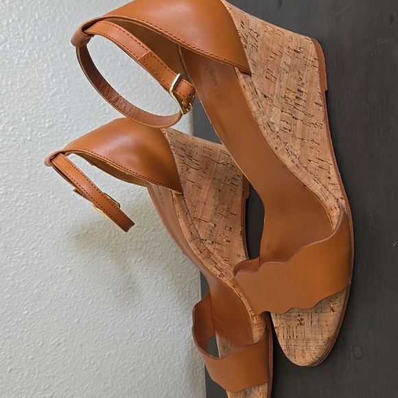 J. Mclaughlin Eavan Cork Wedges Size 8.5 - Picture 5 of 9